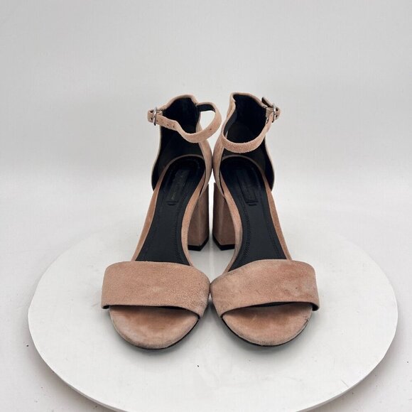 Alexander Wang Women Size EU 36 US 6 Tan Suede Abby Ankle Strap Heel Shoes - Picture 2 of 15